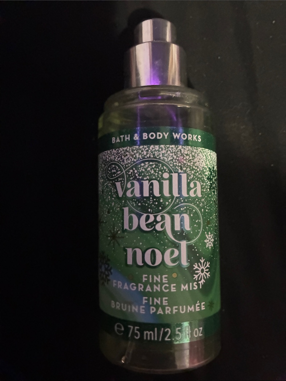 Bath & Body Works Vanilla Bean Noel Fine Fragrance Mist - Green